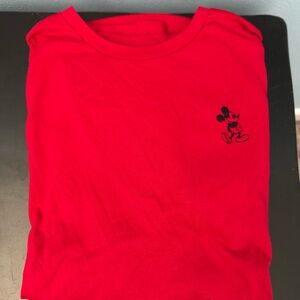 Disney Red Mickey Mouse unisex tshirt